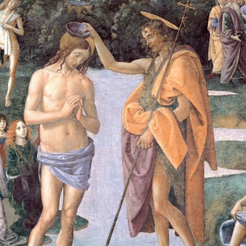 shop Pietro Perugino, Baptism of Christ (fresco)