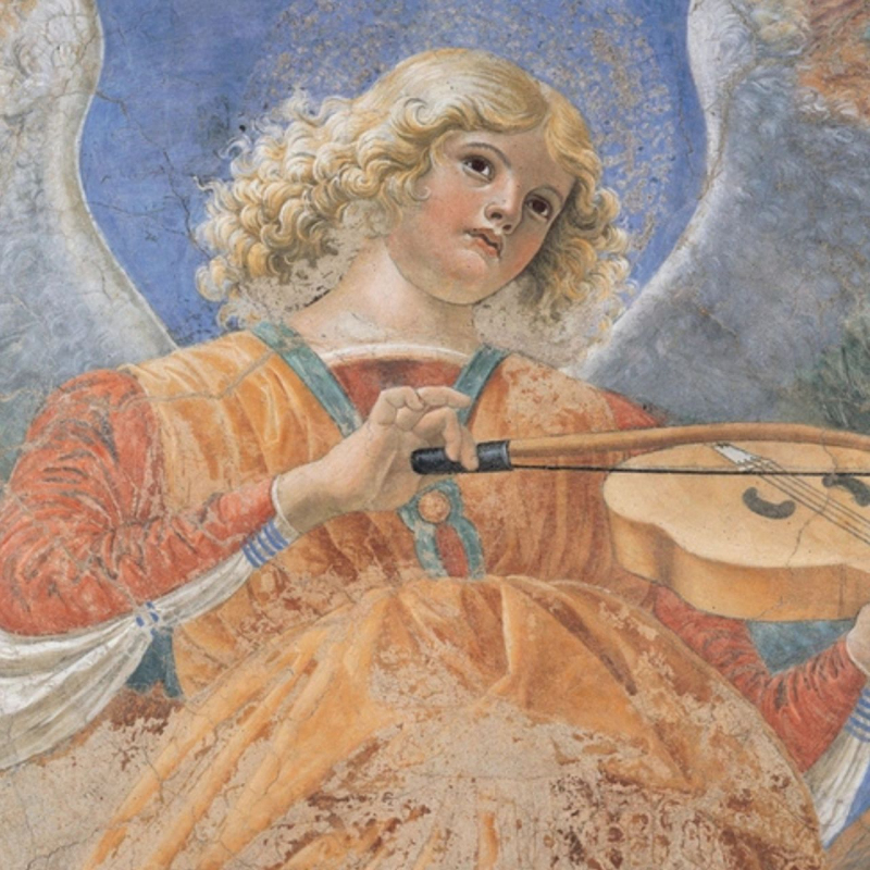 shop Melozzo da Forlì, Angelo Musicante with viola
