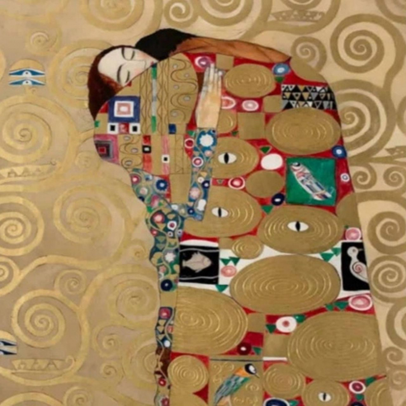 shop Gustav Klimt, The Embrace (fresco)